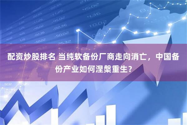 配资炒股排名 当纯软备份厂商走向消亡，中国备份产业如何涅槃重生？